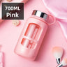 700/1000ml Large Capacity Portable Glass Water Bottles Outdoor Sports Water Bottle Leak-proof Bike Climbing Drinkware