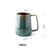 700ml Europe Retro Ceramic Mug With Spoon Coffee Creative Office Office Tea Drink Drinkware Couples Gift