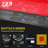 729 Friendship Battle 2 Series Table Tennis Rubber Tacky Professional Pimples-in Ping Pong Rubber for Intermediate and Advanced