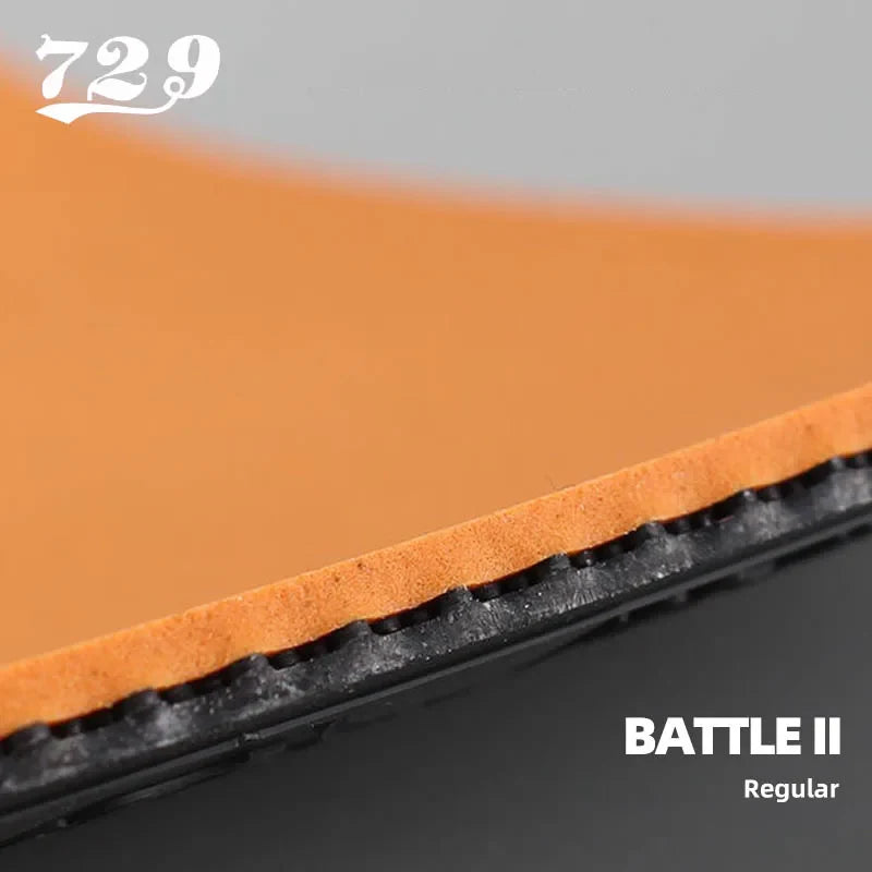 729 Friendship Battle 2 Series Table Tennis Rubber Tacky Professional Pimples-in Ping Pong Rubber for Intermediate and Advanced