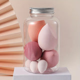 7Pcs Makeup Sponge with Storage Box Foundation Powder BB Cream Professional Cosmetic Puff Sponge Tools Make Up Accessorie