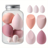 7Pcs Makeup Sponge with Storage Box Foundation Powder BB Cream Professional Cosmetic Puff Sponge Tools Make Up Accessorie