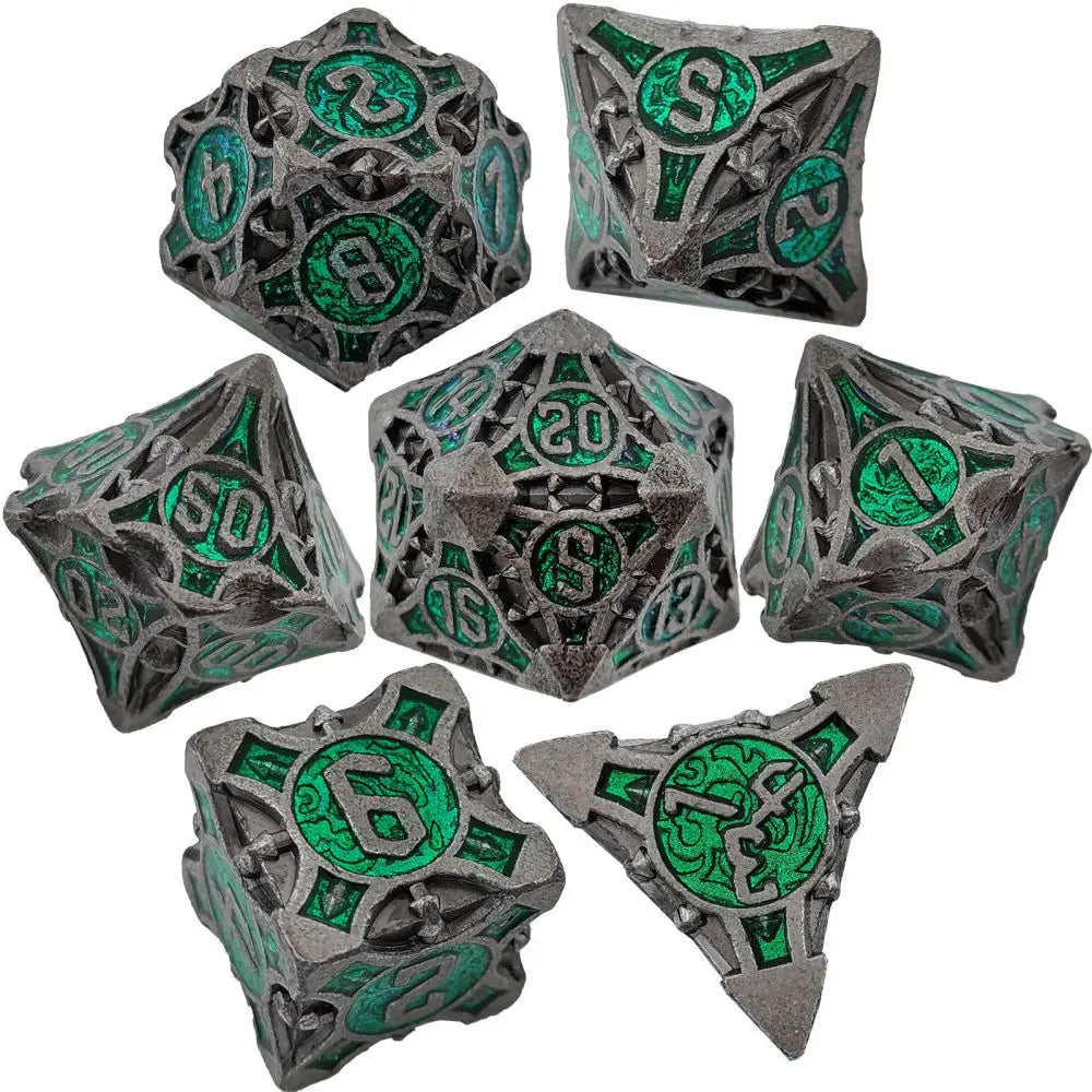 7pcs Dnd Dice Set for TRPG&RPG D&D Dice 7 PCs DND Dice Polyhedral Dice Set for Role Playing Game RPG Pathfinder D20 D8 D6 D4