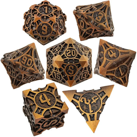 7pcs Dnd Dice Set for TRPG&RPG D&D Dice 7 PCs DND Dice Polyhedral Dice Set for Role Playing Game RPG Pathfinder D20 D8 D6 D4