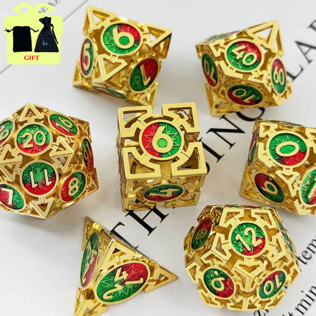 7pcs Dnd Dice Set for TRPG&RPG D&D Dice 7 PCs DND Dice Polyhedral Dice Set for Role Playing Game RPG Pathfinder D20 D8 D6 D4