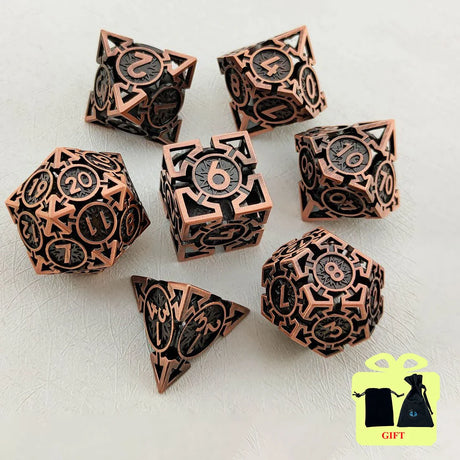 7pcs Dnd Dice Set for TRPG&RPG D&D Dice 7 PCs DND Dice Polyhedral Dice Set for Role Playing Game RPG Pathfinder D20 D8 D6 D4