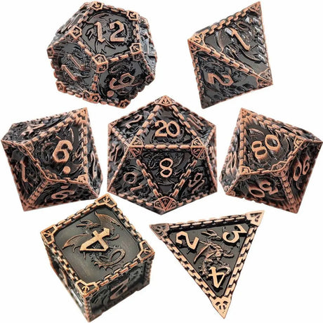 7pcs Dnd Dice Set for TRPG&RPG D&D Dice 7 PCs DND Dice Polyhedral Dice Set for Role Playing Game RPG Pathfinder D20 D8 D6 D4