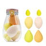 7pcs Makeup Sponges Egg Blender Cosmetics Powder Puff Foundation Loose Blush Mini Puffs Make Up Sponge Beauty Tools Accessories