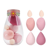 7pcs Makeup Sponges Egg Blender Cosmetics Powder Puff Foundation Loose Blush Mini Puffs Make Up Sponge Beauty Tools Accessories