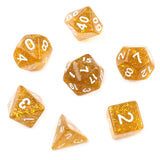 7pcs/set Polyhedral 7-Die Carved Pattern Dice Set D4 D6 D8 D10 D% D12 D20 For Game