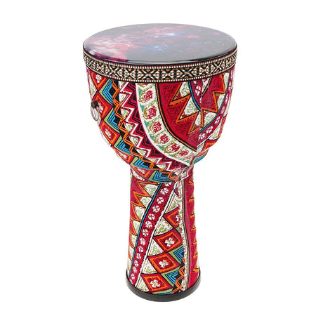 8.5 Inch Beautiful African Djembe Drum Colorful Cloth Art ABS Barrel PVC Skin for Children Hand Drum Musical Instrument Tambor