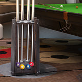 8-Hole Billiard Cue Rack Wood Multifunctional Pool Stick Stand Holder Cue Holder for Fishing Rod Golf Club