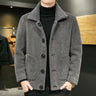 8XL-M Large Size Lamb Wool for Men All in One Skin Thickened Thickened Short Coat Men's Autumn/Winter Double-sided Warm Coat