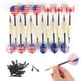 9 Pcs/Sets of Darts  With 30 Extra Tips Nice Flights Needle Replacement Professional Plastic Soft Tip Darts For Electronic Dart