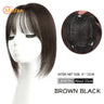 MEIFAN Middle Part Fake Bangs Fringe Synthetic Topper Hairpiece Clip-In Bang Extension Natural Invisible Clourse Hairpiece Women