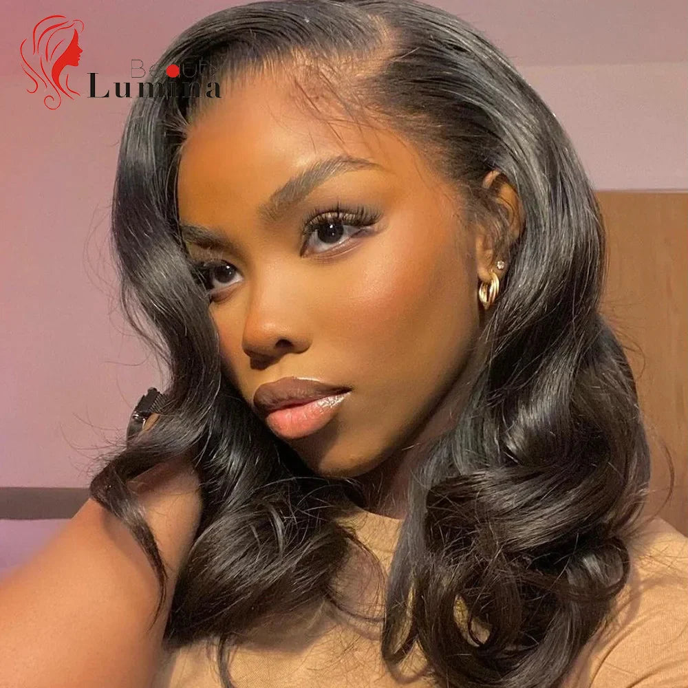 Lace Front Human Hair Wigs Pre Plucked Brazilian Body Wave Lace Closure Wigs Long Remy Wigs 100% Human Hair 8-22inches