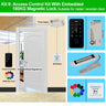 Bluetooth Tuya APP Door Access Control System Kit Waterproof RFID Keypad NFC Fingerprint, 180KG Electric Magnetic Strike Locks