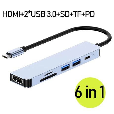 Multiport Type-C hub usb c docking station 2x hdmi base for laptop accessories macbook pro air mac mini Dell thunderbolt dock HD