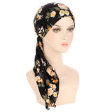 Muslims Women Turban Hat Headscarf Cotton Print Flower Chemo Beanies Hijab Bandanas & Nightcaps Chemotherapy Woman Islamic Gift