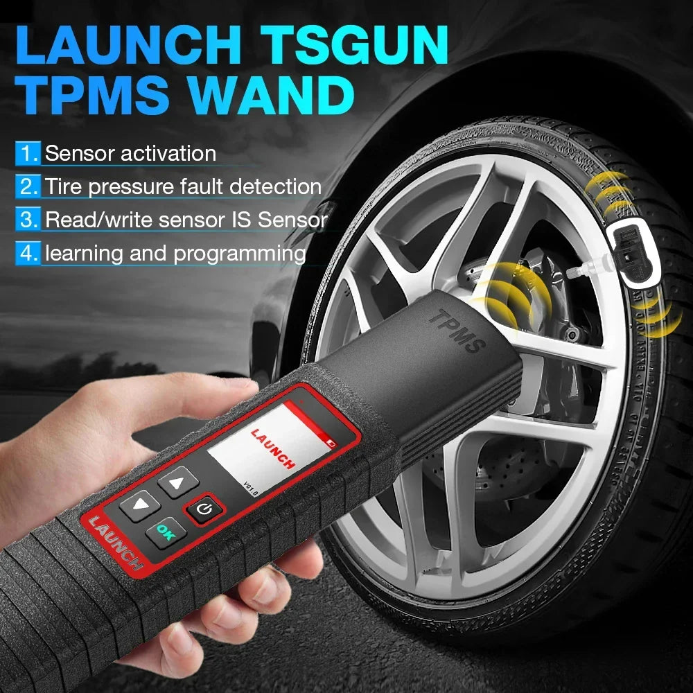 Launch X431 TSGUN TPMS 315/433 MHZ 2 In1 RF-Sensor Car Tire Pressure Inspection Diagnostic Tool Tool activation reading learning