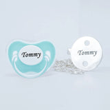 MIYOCAR personalized silver bling pacifier and full silver pacifier clip BPA free dummy unique design gift baby shower