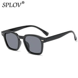 New Fashion Glasses Vintage Square Sunglasses Design Retro Sun Trendy Eyeglass Rectangle Texture Casual Driving Shades UV400