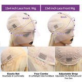 250% 13x4 13x6 HD Lace Front Wig 613 Blonde Body Wave Lace Frontal Wig Pre Pucked Brazilian Lace Front Human Hair Wigs For Women