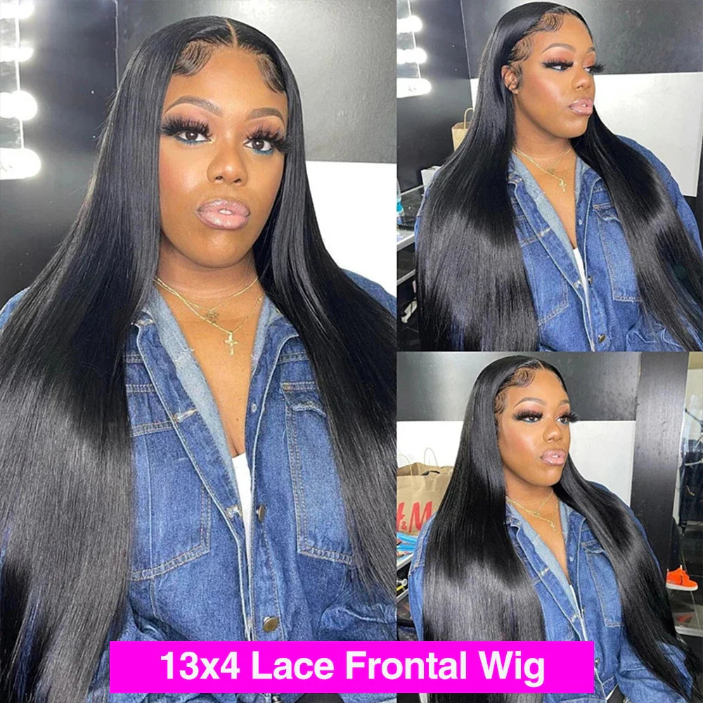 40 Inch Straight Hair 13x4 13x6 HD Lace Frontal Wig 360 Straight Lace Front Wigs Human Hair wig Brazilian Hair For Black Women