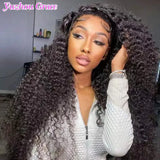 Kinky Curly Hair 5x5/4x4 HD Lace Closure Wigs Glueless Human Hair Wigs Transparent Closure Wig