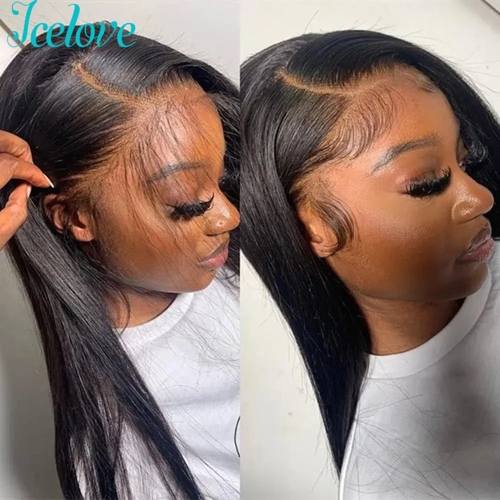 Upgraded 4X4 5X5 Closure Wigs For Women Wear Go Glueless Human Hair Pre Plucked Straight HD Lace Frontal Wigs For Beginners