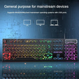 Cool Backlit Floating Button Design 104 Keys Waterproof And Dustproof Ergonomic Gamer Mouse And Keyboard And Headset Kit