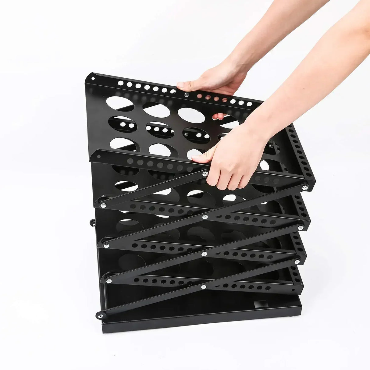 A4 Aluminum Alloy Folding Data Rack Vertical Newspaper Rack Acrylic Exhibition Floor Portable Magazine Bookcase