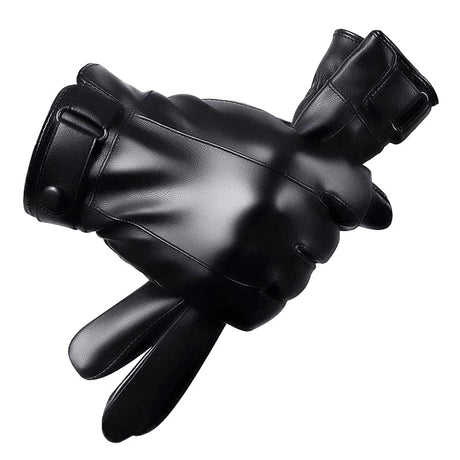 Winter Gloves For Men Leather Gloves Tactical Touchscreen Fleece Keep Warm Waterproof Driving Male Snowboard Outdoor Sport Glove