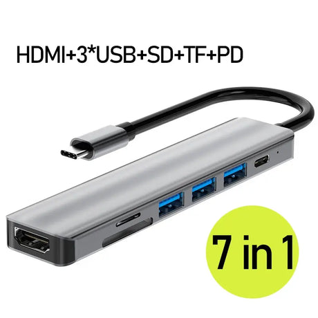 Multiport Type-C hub usb c docking station 2x hdmi base for laptop accessories macbook pro air mac mini Dell thunderbolt dock HD