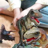 Jurassic Dinosaur Indominus Rex Tyrannosaurus Velociraptor Animals Model Action Figures Simulation Brontosaurus Stegosaurus Toys