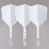 CUESOUL 929 New Launch ROST T19 Integrated Dart Shaft and Flights Big Wing Shape,Set of 3-White