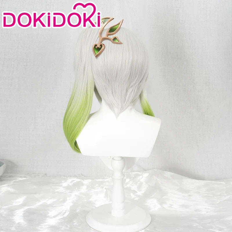 IN STOCK Nahida Wig Game Genshin Impact Cosplay Wig DokiDoki Christmas Nahida Kusanali Cosplay White Dyeing Dendro Sumeru