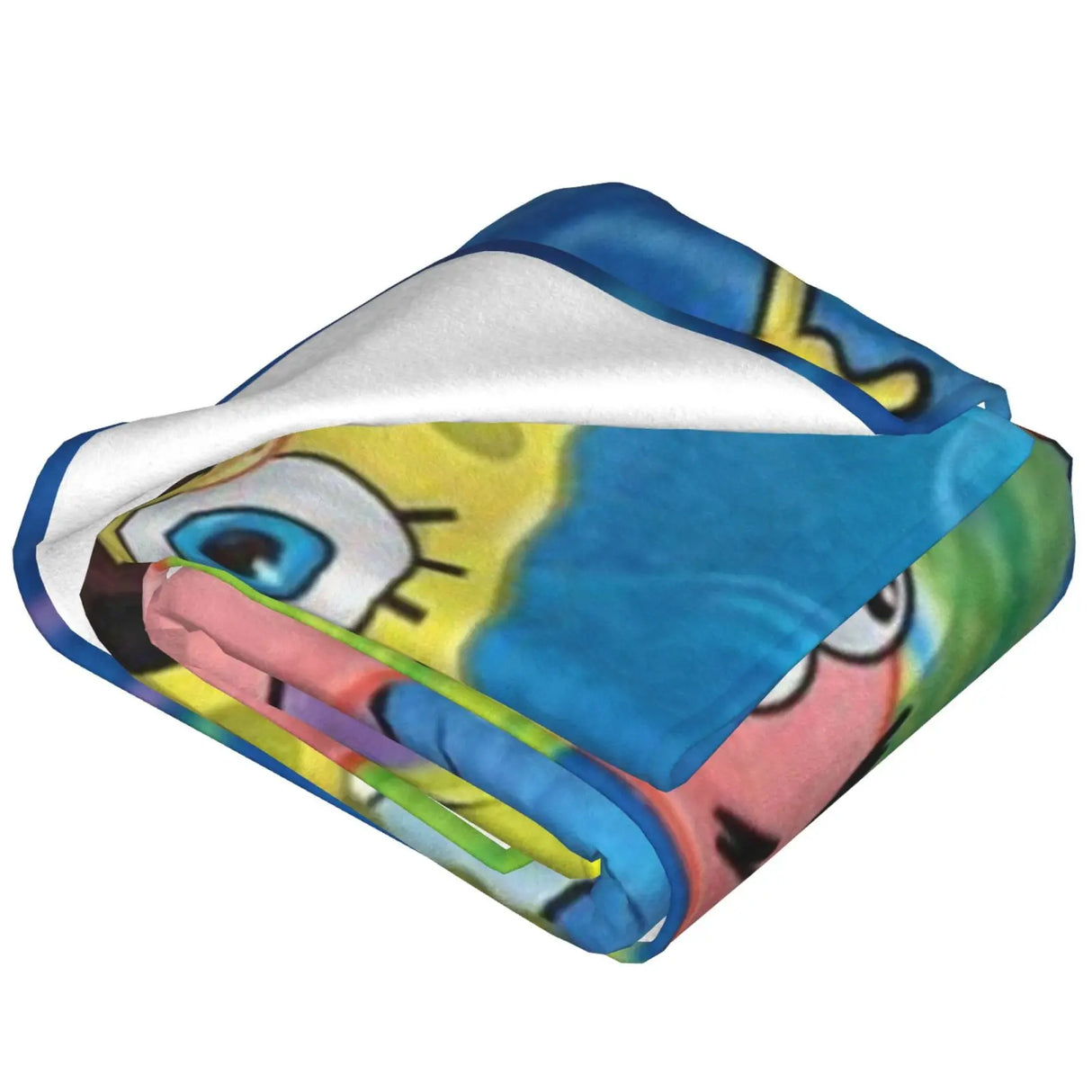 S-SpongeBob Cartoon Soft Plush Blanket,Flannel Blanket Throw Blanket for Living Room Bedroom Bed Sofa Cover Child