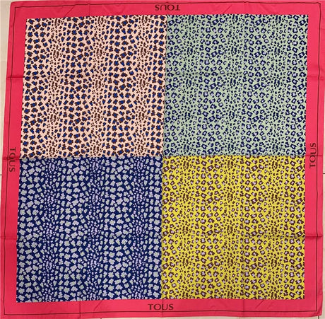 Spanish-style oversized print handkerchief