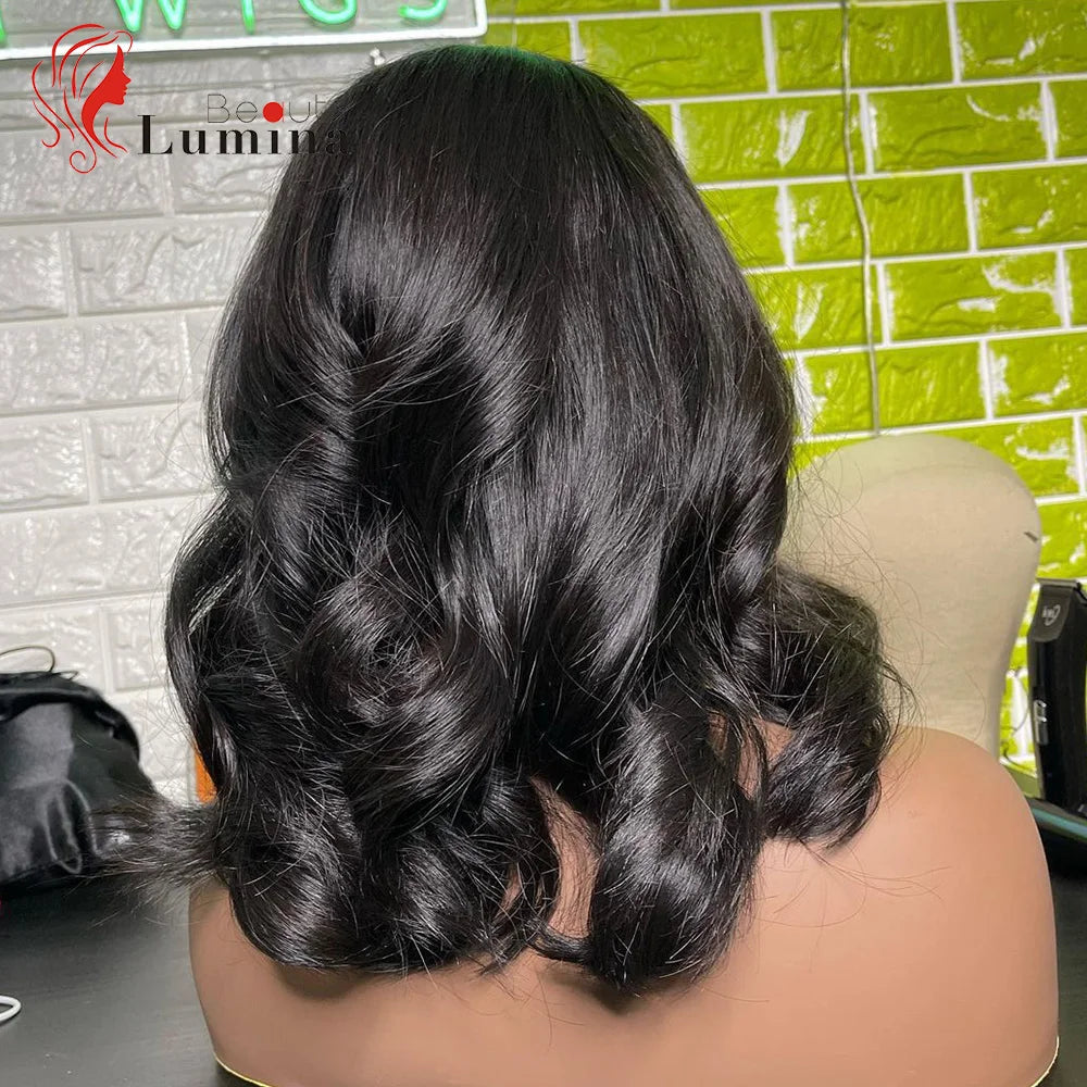 Lace Front Human Hair Wigs Pre Plucked Brazilian Body Wave Lace Closure Wigs Long Remy Wigs 100% Human Hair 8-22inches