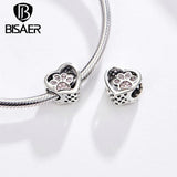 BISAER Alloy Dangle Beads Cup Bulldog Boy Girl Pendants Penguin Letter Charms Beads Fit Women Original Bracelets DIY Jewelry