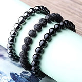 Natural 8mm Gorgeous Semi-Precious Healing Crystal Stretch Bead Bracelet For Men And Women As A Gift