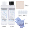 1:1 Clear Epoxy Resin Crystal Clear Art Resin Epoxy 2 Part Epoxy Casting Resin Kit with Measuring Cups, Stick, Silicone Gloves