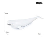 Big Marine Life Animals Humpback Dolphin Killer Blue Whale Shake Cachalot Model Action Figures Ocean Turtle Penguin Educat Toys