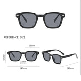 New Fashion Glasses Vintage Square Sunglasses Design Retro Sun Trendy Eyeglass Rectangle Texture Casual Driving Shades UV400