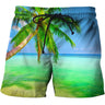 Landscape 3D print, beach pants lead the way.  Fashion trend Advanced fabrics are comfortable and soft