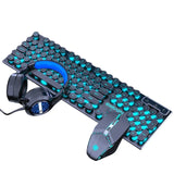 Cool Backlit Floating Button Design 104 Keys Waterproof And Dustproof Ergonomic Gamer Mouse And Keyboard And Headset Kit