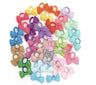 Baby Girls Hair Ties 2 inches Hair Bows Rubber Band Ribbon Hair Bands Ropes for Infant Children Gift 40 Colors in Pairs