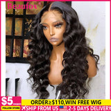 Beaufox Lace Front Human Hair Wigs For Women Brazilian Body Wave Lace Frontal Wigs Glueless Human Hair Wigs 4x4 Lace Closure Wig