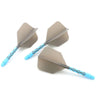 CUESOUL 929 New Launch ROST T19 Integrated Dart Shaft and Flights Big Wing Shape Ice Color-28/33mm